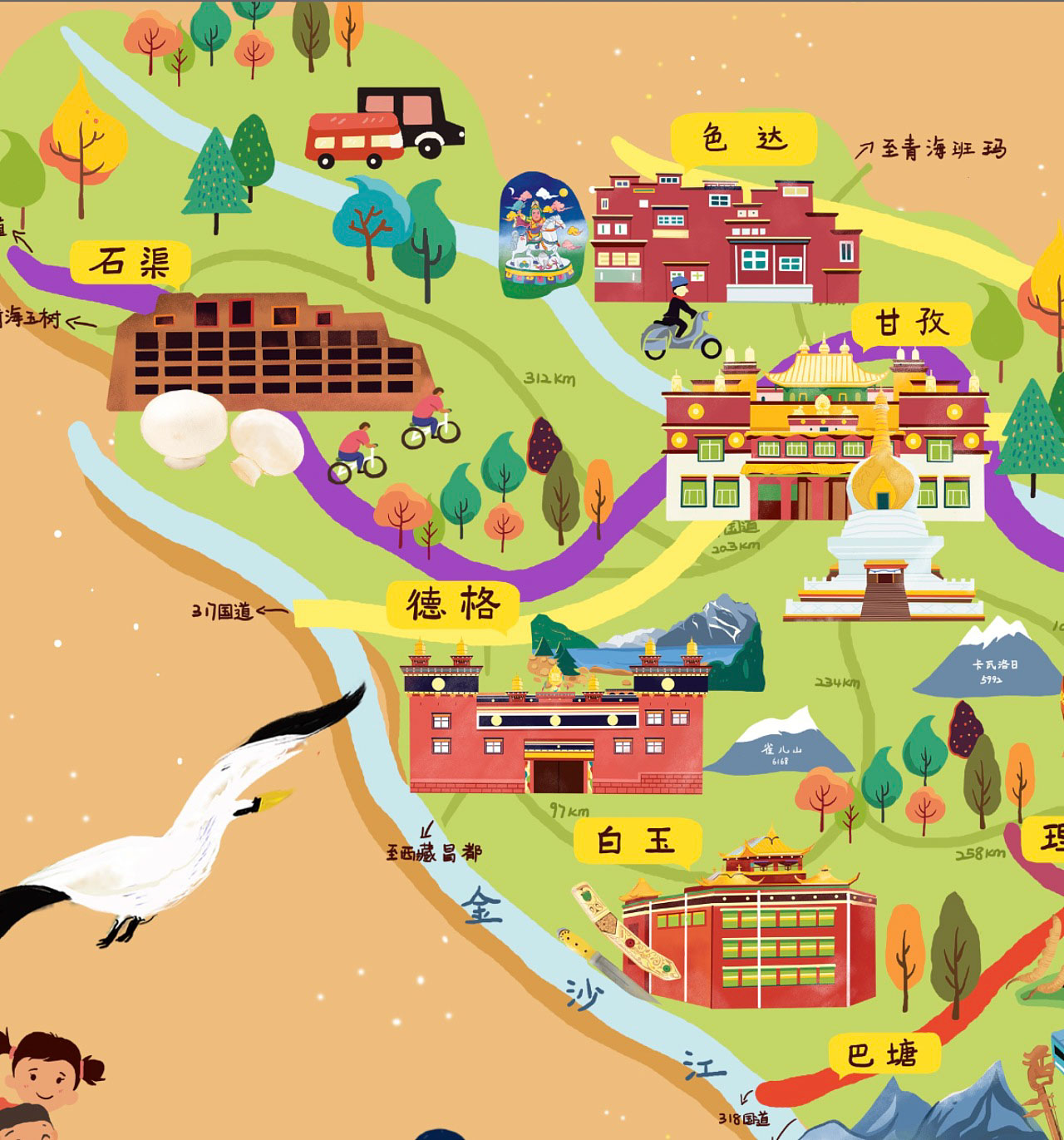 剑川手绘地图景区的文化宝库